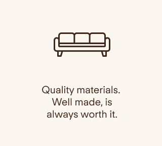 Quality materials.&nbsp; Built to last.