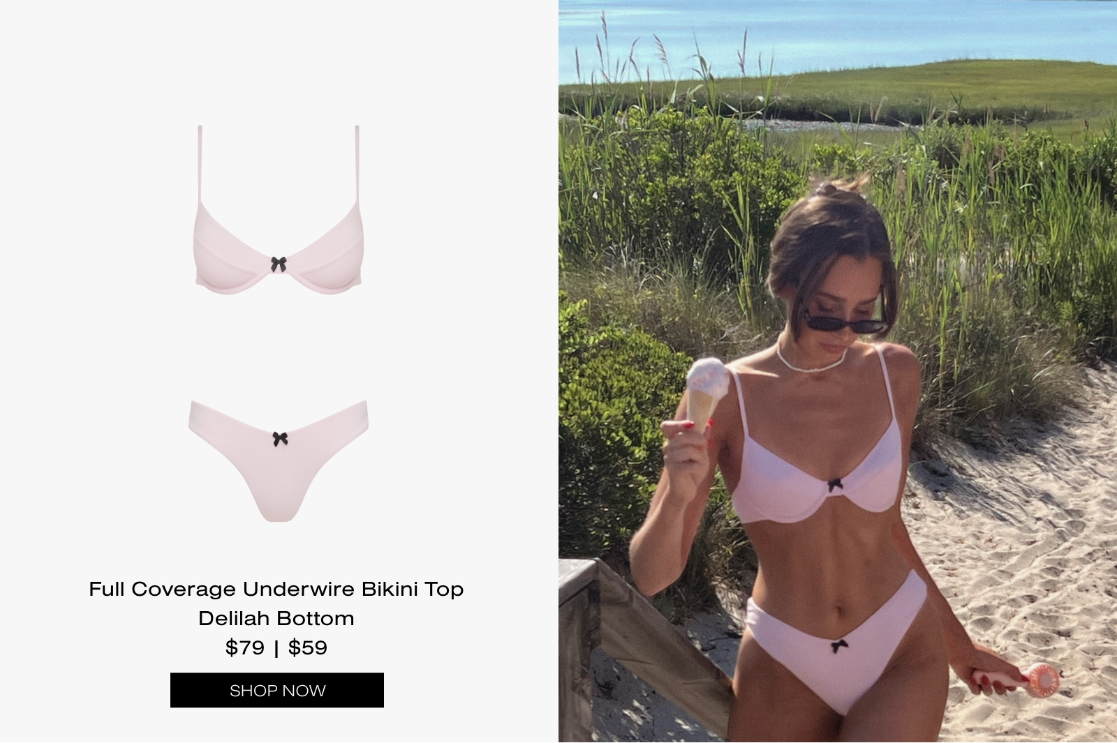 WeWoreWhat High Summer Swim 2025 Full Coverage Underwire Bikini Top