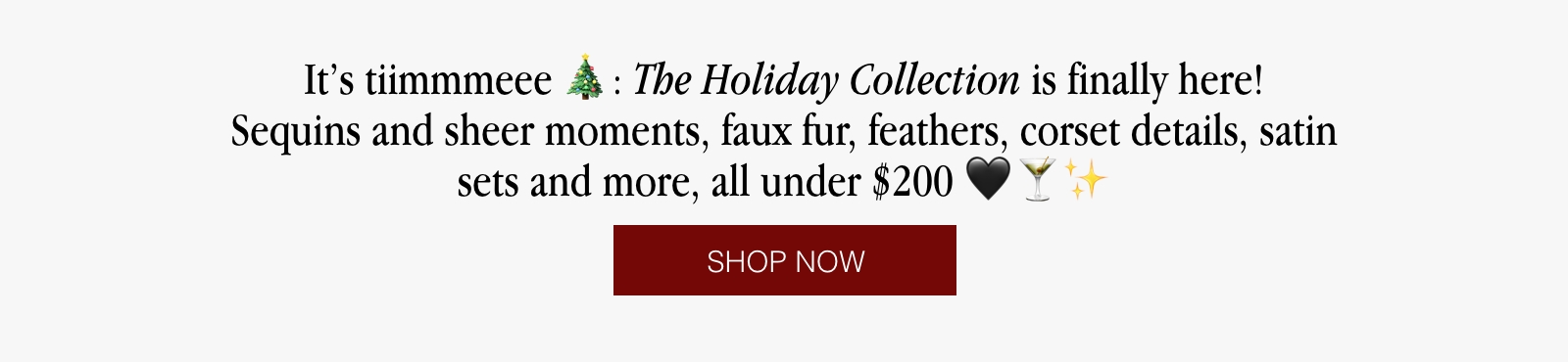 WeWoreWhat Holiday 2025 Collection