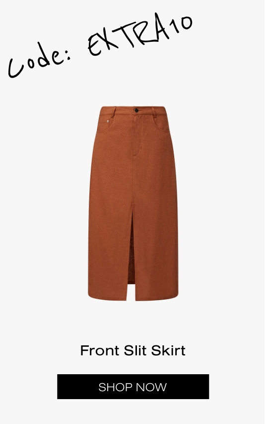 WeWoreWhat Sample Sale Extended Front Slit Skirt