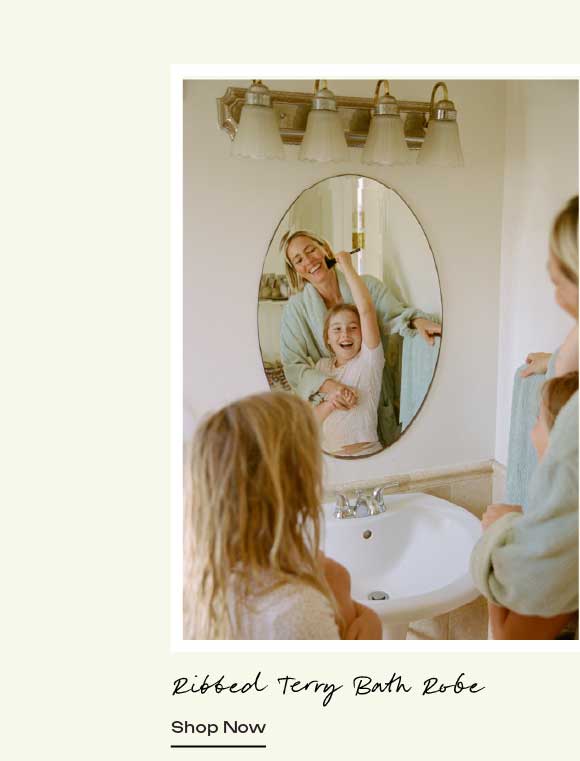Ribbed Terry Bath Robe - Shop Now