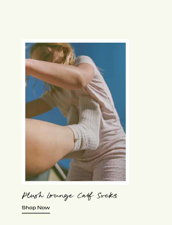 Plush Lounge Calf Socks - Shop Now