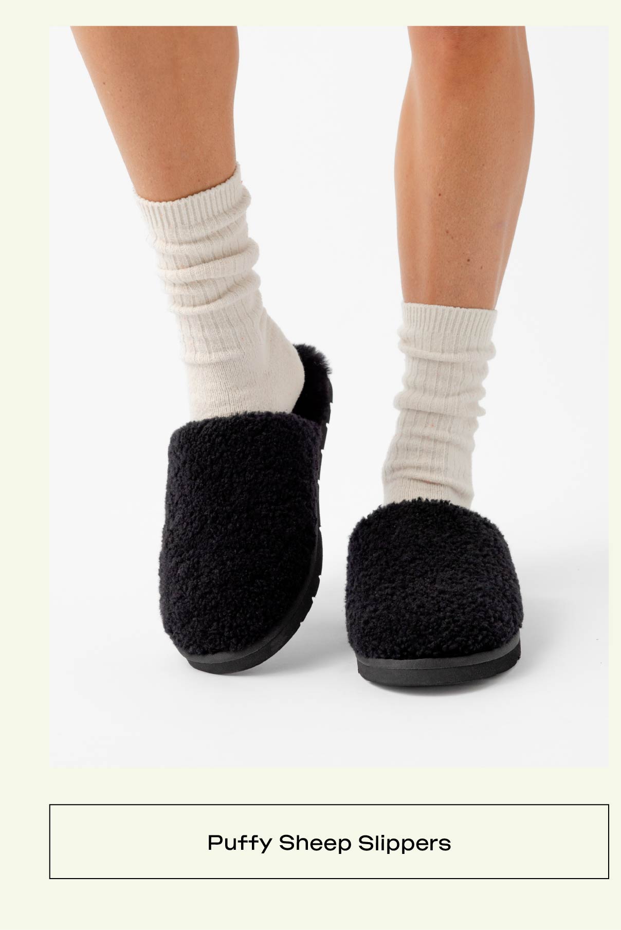 PUFFY SHEEP SLIPPER