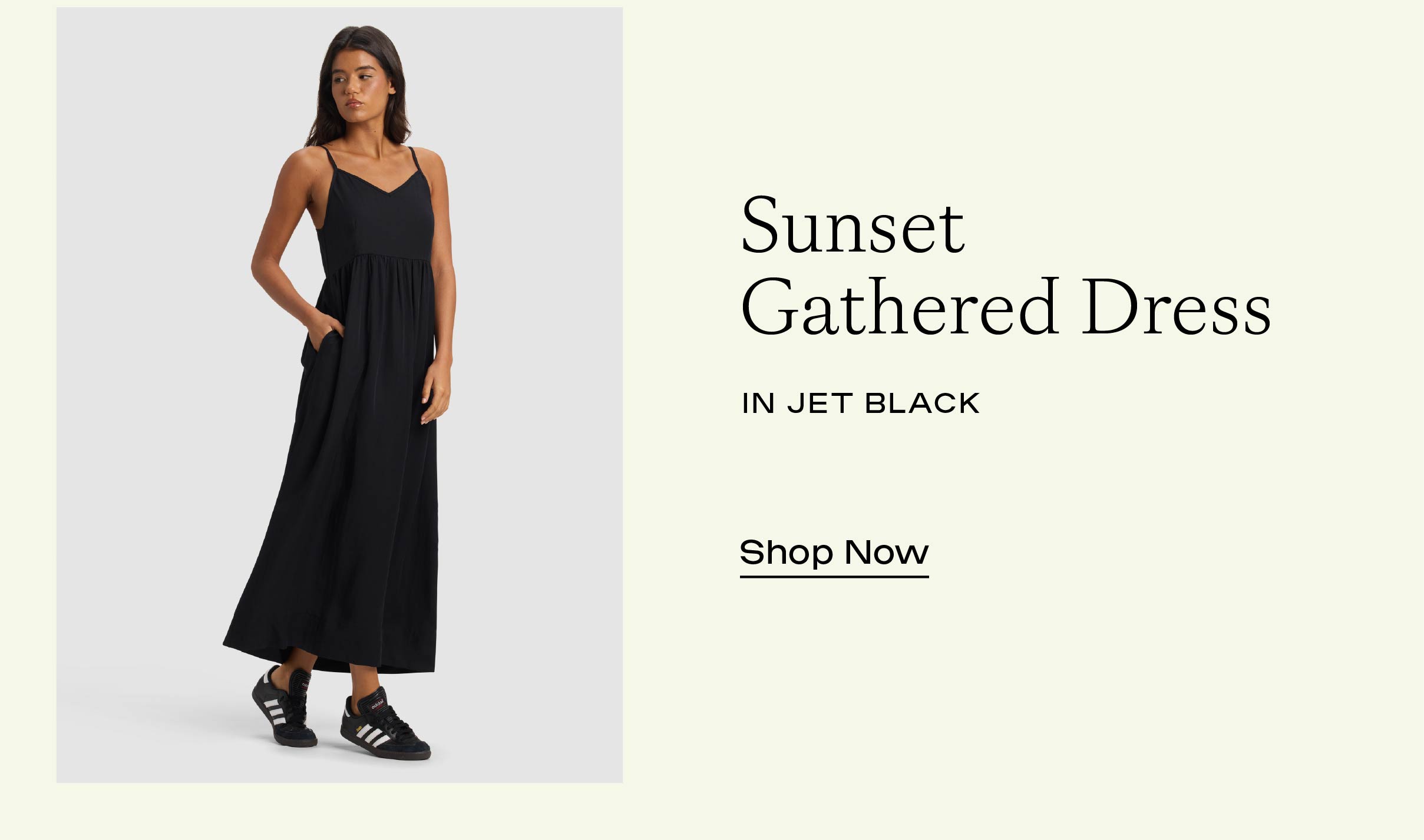 SUNSET GATHERED DRESS