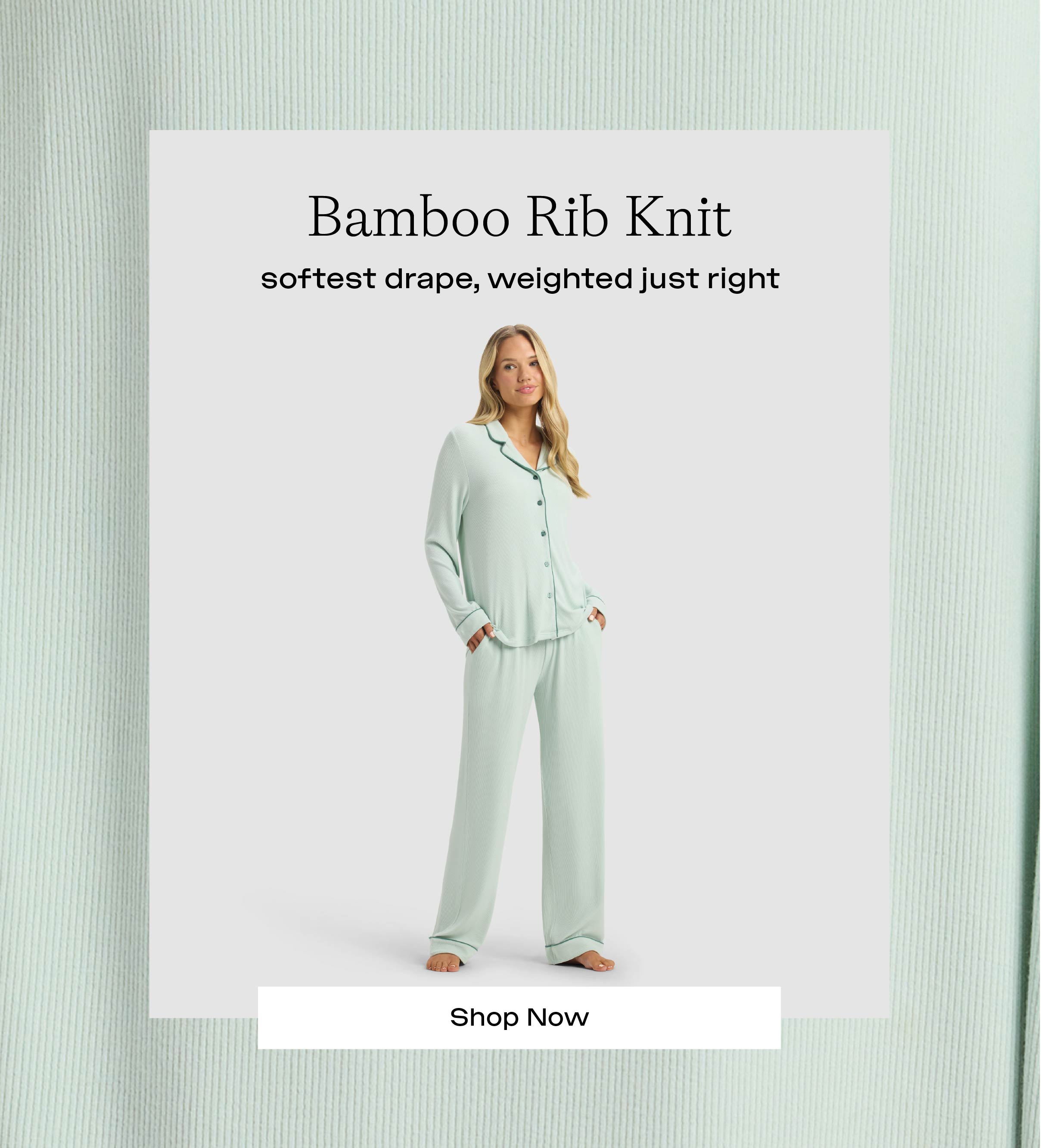 BAMBOO RIB-KNIT
