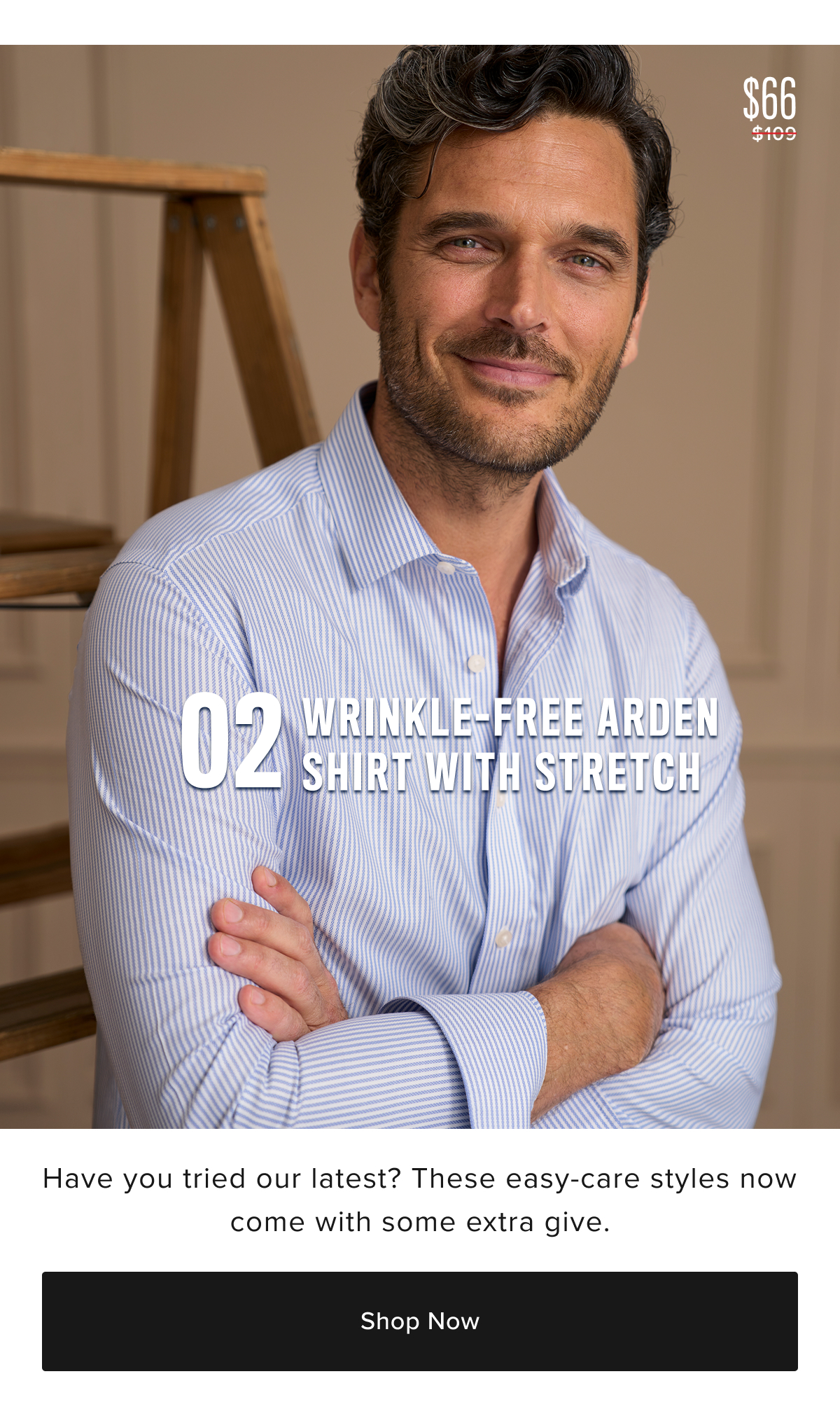 What could be better than our bestselling Wrinkle-Free shirts that you can wear right out of the dryer? An all-new version, with a hint of stretch to move with you all day for added comfort. This update was a longtime customer ask, and it'll change the way you work, travel, and live. Bonus: You can still conveniently wash and dry it at home—no dry cleaning required. Pair it with your favorite jeans for a weekend trek, or our 5-Pocket Pants for a put-together work look.