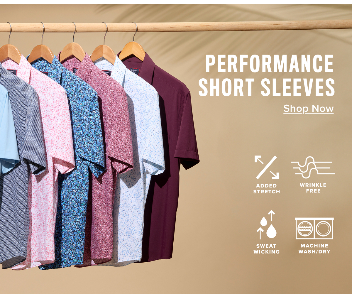 Shop Performance Short-Sleeve Shirts for sweat-wicking comfort to last you all day long.