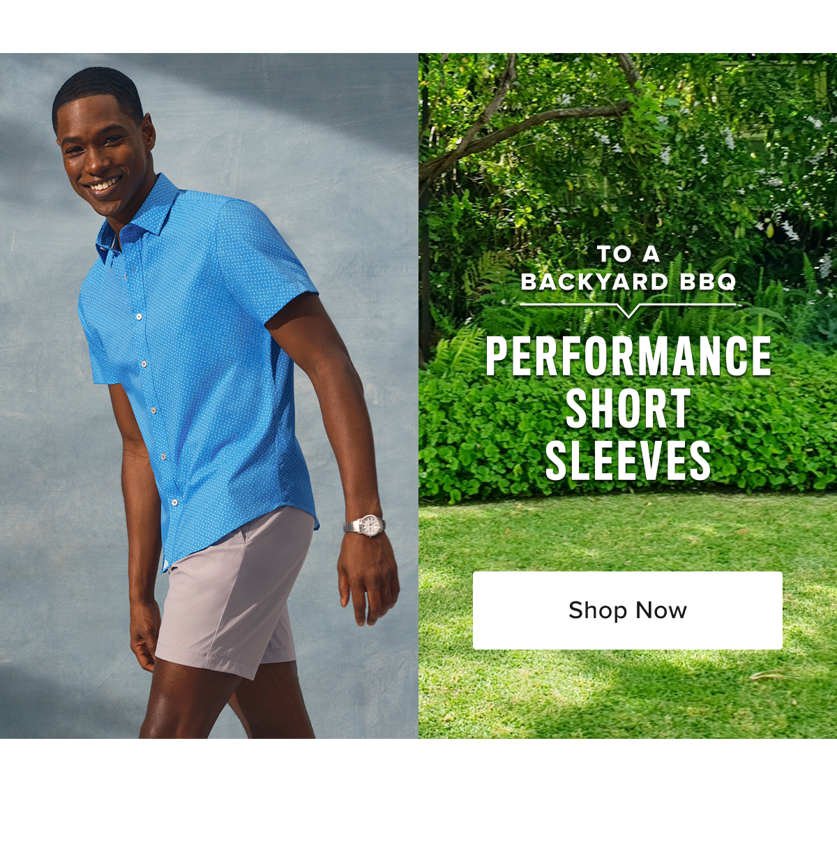 Performance Short-Sleeve Button Downs For A Backyard BBQ Performance Short-Sleeve Button Downs For A Backyard BBQ