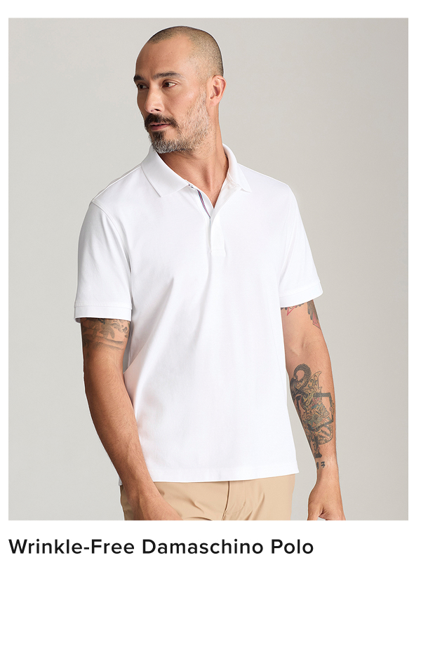 Wrinkle-Free Damaschino Polo