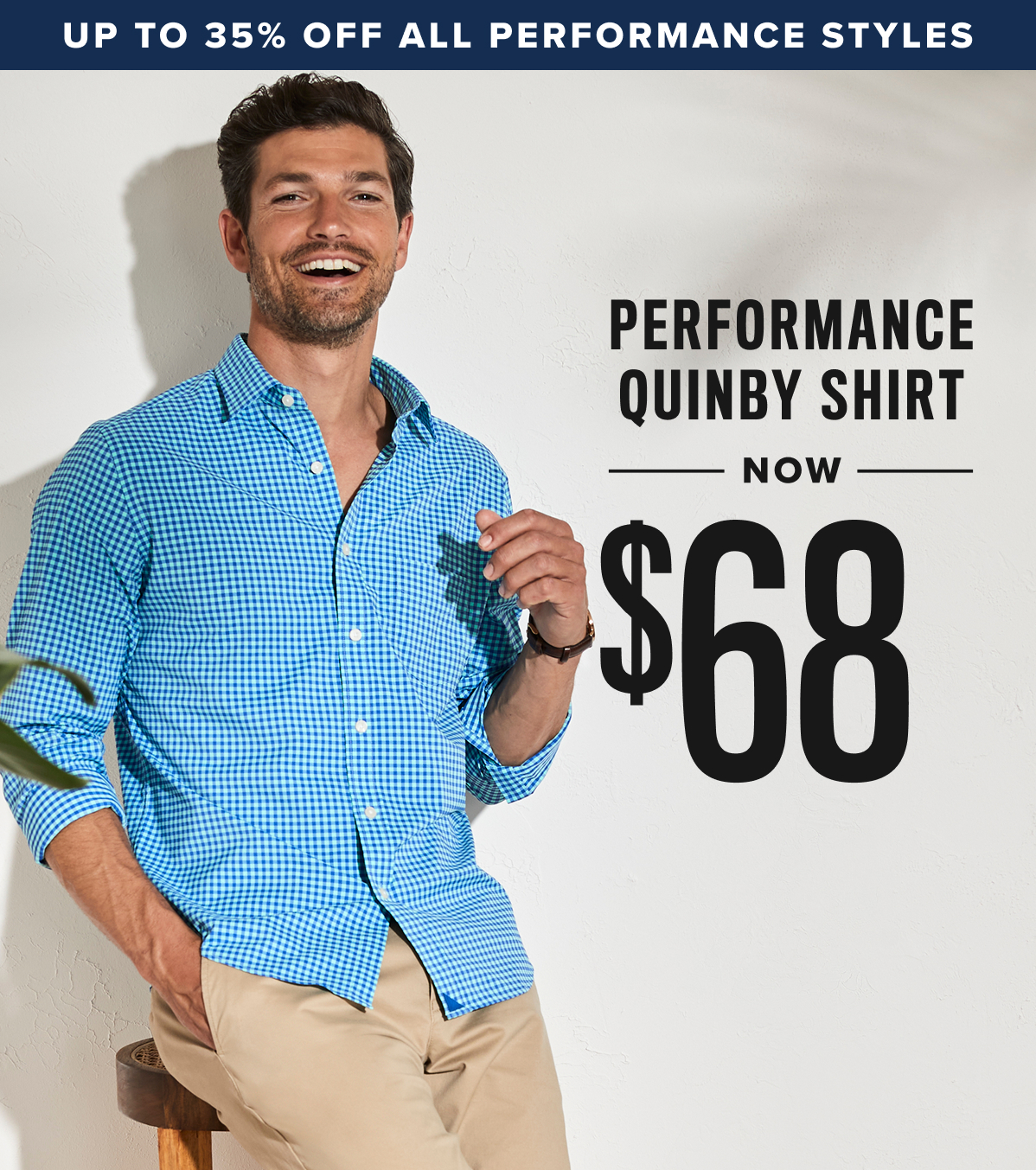 The Performance Quinby Shirt is now on sale for $68! Shop this lightweight, sweat-wicking shirt just in time for summer. Plus, shop up to 35% off UNTUCKit's Performance styles