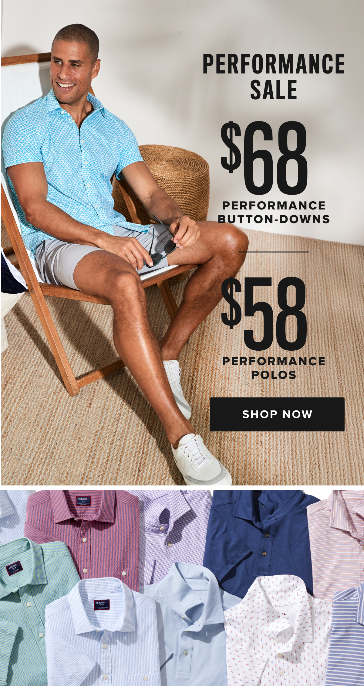The Performance Seersucker Shirts are now $70. Plus shop 30% off summer styles or up to 50% off already marked-down styles.