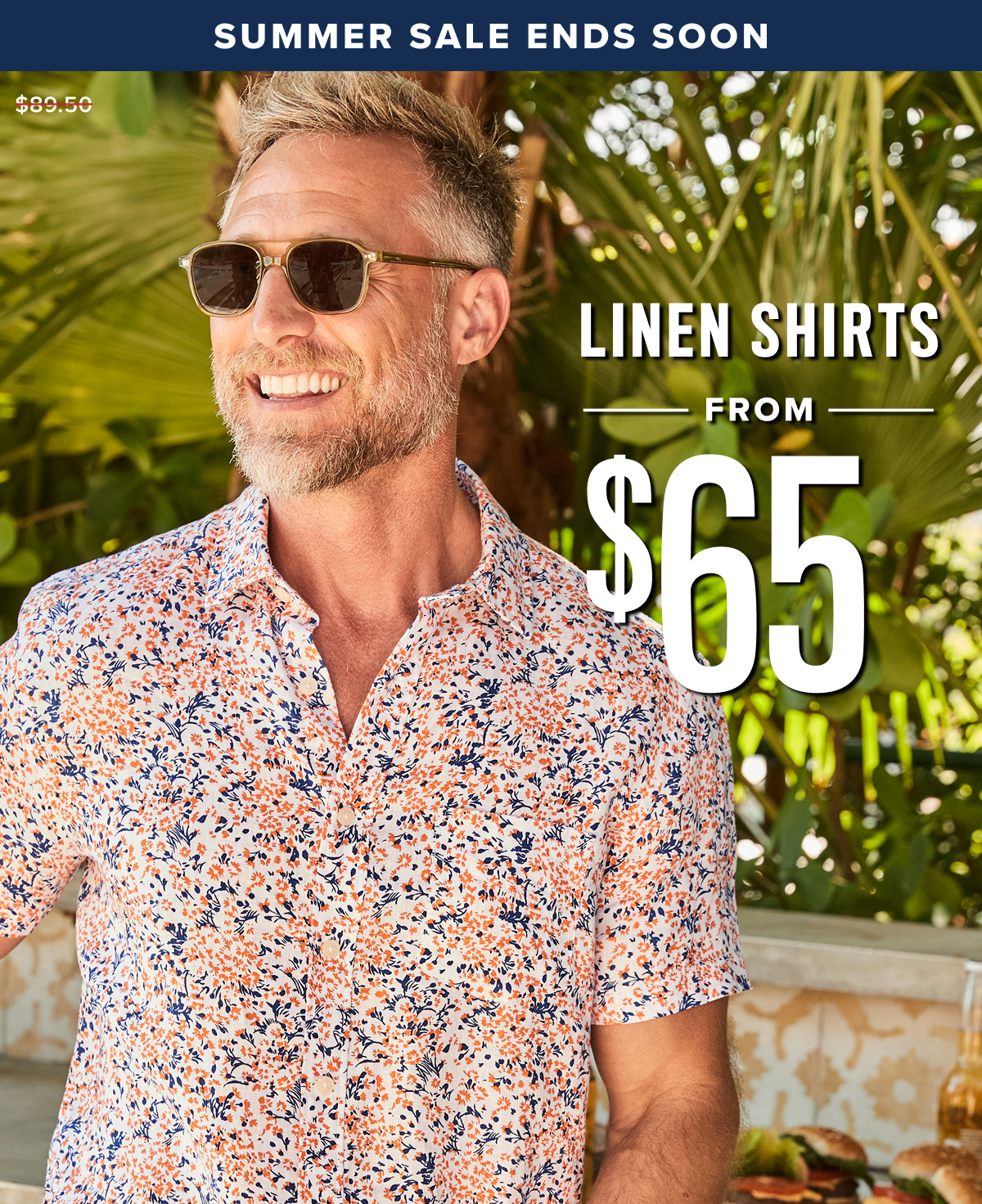 The UNTUCKit Summer Sale ends soon! Shop now to get linen shirts from $65 and bestselling pants & shorts form $45