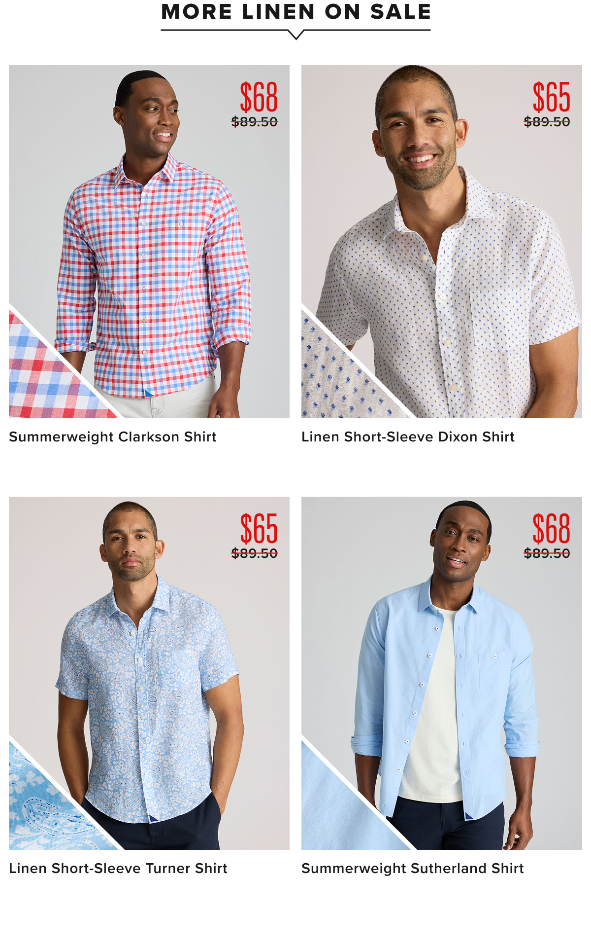 The UNTUCKit Summer Sale ends soon! Shop now to get linen shirts from $65 and bestselling pants & shorts form $45