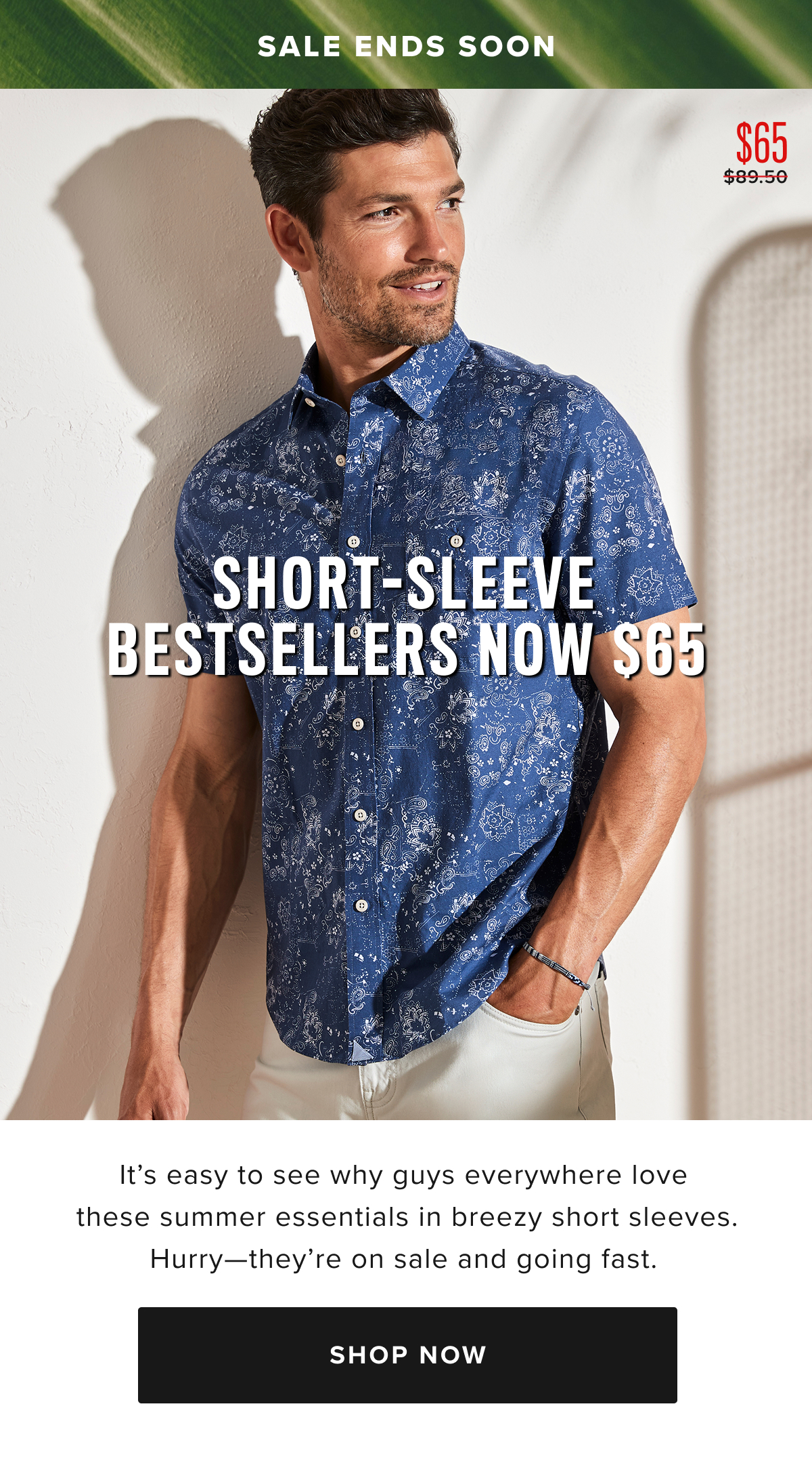 Discover the perfect fit with UNTUCKit’s collection of men’s shirts, designed for an effortlessly stylish untucked look. Our shirts include everything from casual button-down shirts and flannel shirts to dress shirts, all crafted from premium fabrics for the ultimate in comfort and durability. Whether you’re heading to the office, out with friends, or tackling a weekend getaway, our versatile styles will elevate your wardrobe with ease. Short Sleeves: Our short sleeve button-down shirts are designed with the perfect length hem and sleeves for a relaxed yet sharp look. These shirts are ideal for warmer weather, whether you’re at a BBQ or strolling through the city. Choose from a range of styles, from untucked shirts to breathable mens linen shirts for men. Now $65 Discover the perfect fit with UNTUCKit’s collection of men’s shirts, designed for an effortlessly stylish untucked look. Our shirts include everything from casual button-down shirts and flannel shirts to dress shirts, all crafted from premium fabrics for the ultimate in comfort and durability. Whether you’re heading to the office, out with friends, or tackling a weekend getaway, our versatile styles will elevate your wardrobe with ease. Short Sleeves: Our short sleeve button-down shirts are designed with the perfect length hem and sleeves for a relaxed yet sharp look. These shirts are ideal for warmer weather, whether you’re at a BBQ or strolling through the city. Choose from a range of styles, from untucked shirts to breathable mens linen shirts for men. Now $65