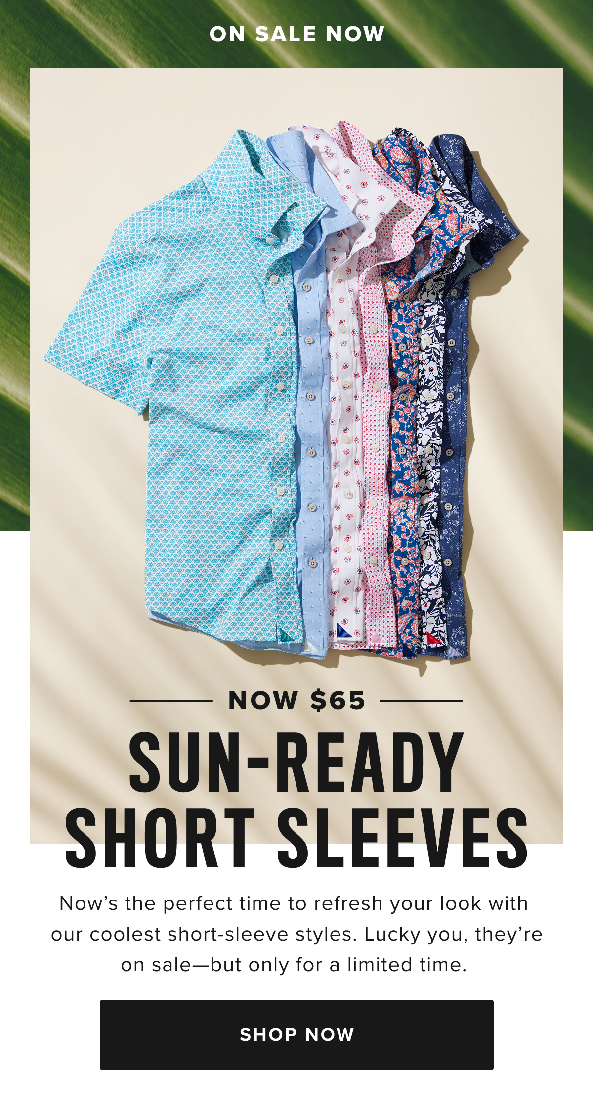 Discover the perfect fit with UNTUCKit’s collection of men’s shirts, designed for an effortlessly stylish untucked look. Our shirts include everything from casual button-down shirts and flannel shirts to dress shirts, all crafted from premium fabrics for the ultimate in comfort and durability. Whether you’re heading to the office, out with friends, or tackling a weekend getaway, our versatile styles will elevate your wardrobe with ease. Short Sleeves: Our short sleeve button-down shirts are designed with the perfect length hem and sleeves for a relaxed yet sharp look. These shirts are ideal for warmer weather, whether you’re at a BBQ or strolling through the city. Choose from a range of styles, from untucked shirts to breathable mens linen shirts for men. Now $65