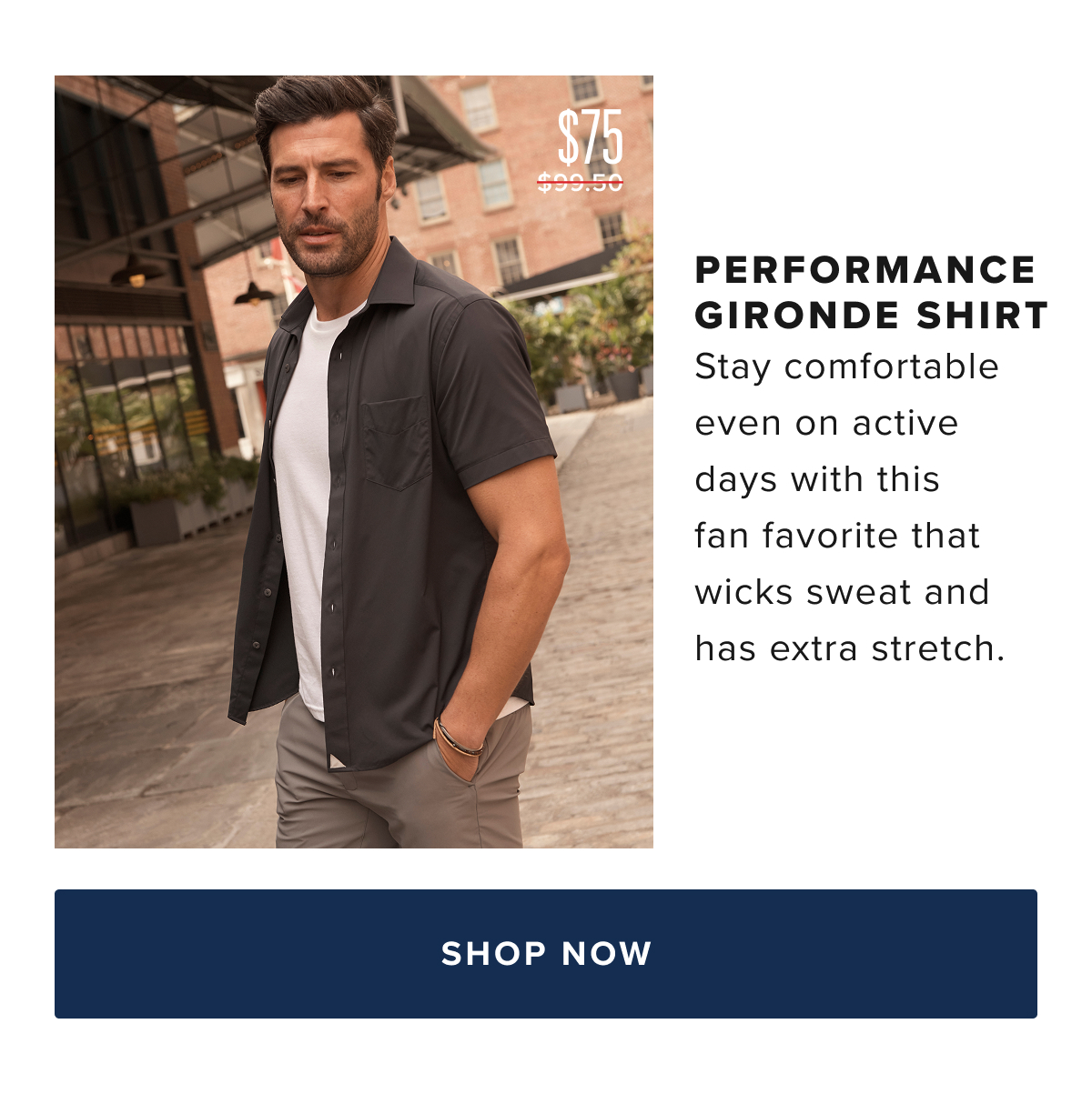Shop the Performance Gironde Shirt for $75