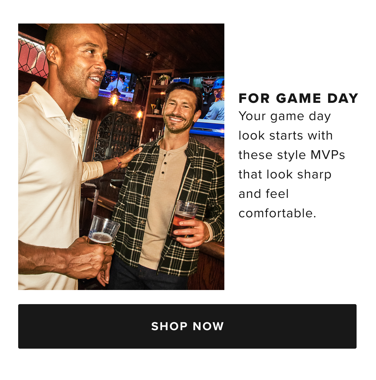 Whether you're looking for UNTUCKit shirts, flannel shirts, or mens sportcoats, our occasion collection has something to suit every event. Explore our range and find the perfect look for your next celebration or business meeting.