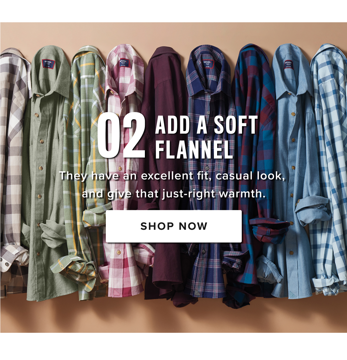 Finally it's flannel season! It's time to break out fall's favorite shirts. We make ours with extra fine brushed cotton that's not too thick, so you can wear them casually with a Henley or more dressed up under a dress coat.