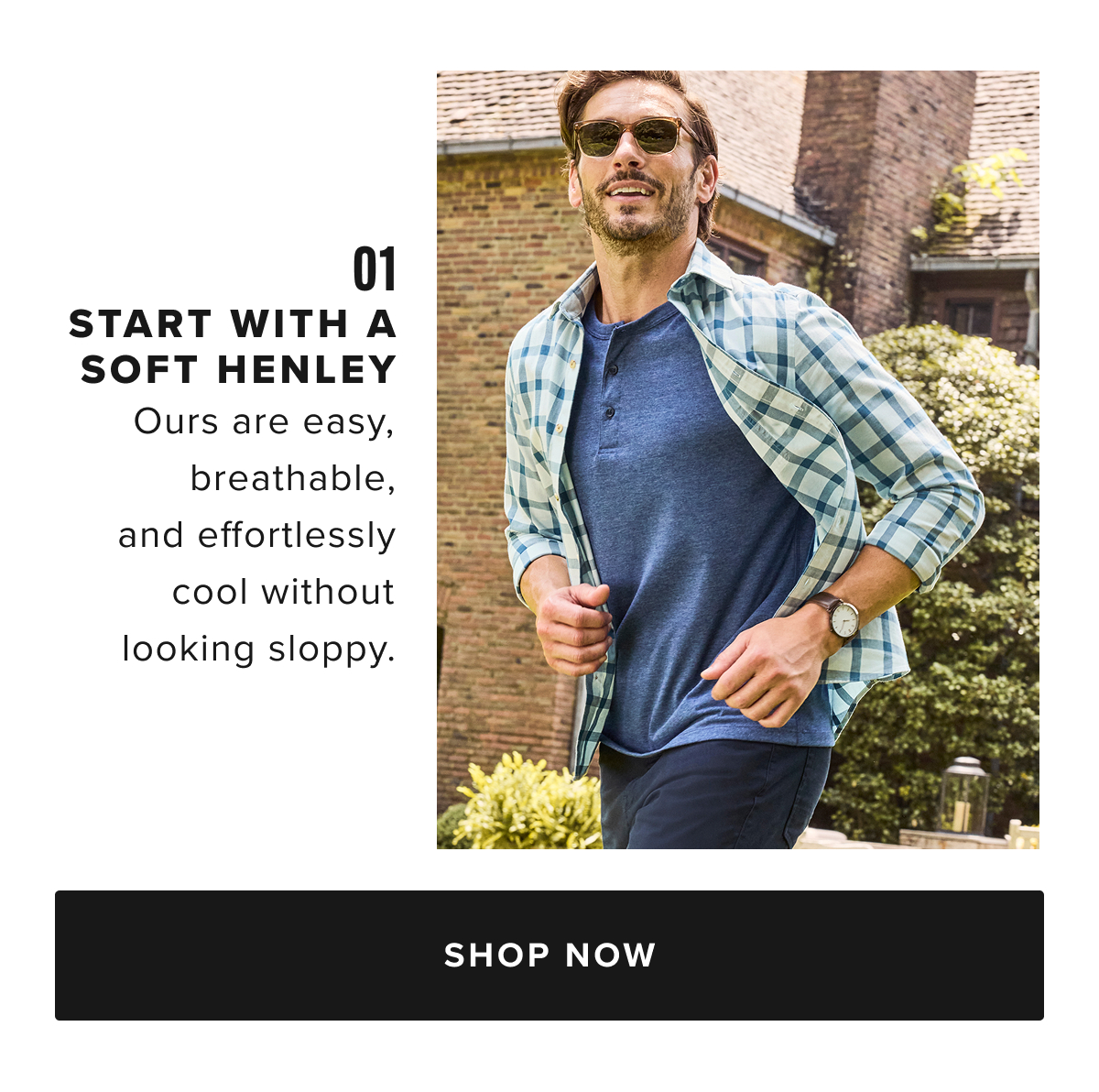 Shop Premium Tees & Henleys at UNTUCKit – Effortless Style & Comfort  Upgrade your casual wardrobe with UNTUCKit’s collection of men’s tees and Henleys, designed for ultimate comfort and style. Crafted with our signature untucked length, these tees and Henleys provide a polished, laid-back look that’s perfect for any occasion. Lightweight, breathable, and made with high-quality materials, they’re built to keep you looking sharp all year long.  Our tees and Henleys are available in both short-sleeve and long-sleeve options, offering versatile styles that can be worn on their own or layered under your favorite button-down shirt for a more refined look. With an array of colors and sizes, UNTUCKit’s tees and Henleys offer the perfect blend of casual and sophisticated for the modern man.  Shop our collection of premium tees and Henleys online or visit your local UNTUCKit store to find your new go-to wardrobe essentials.