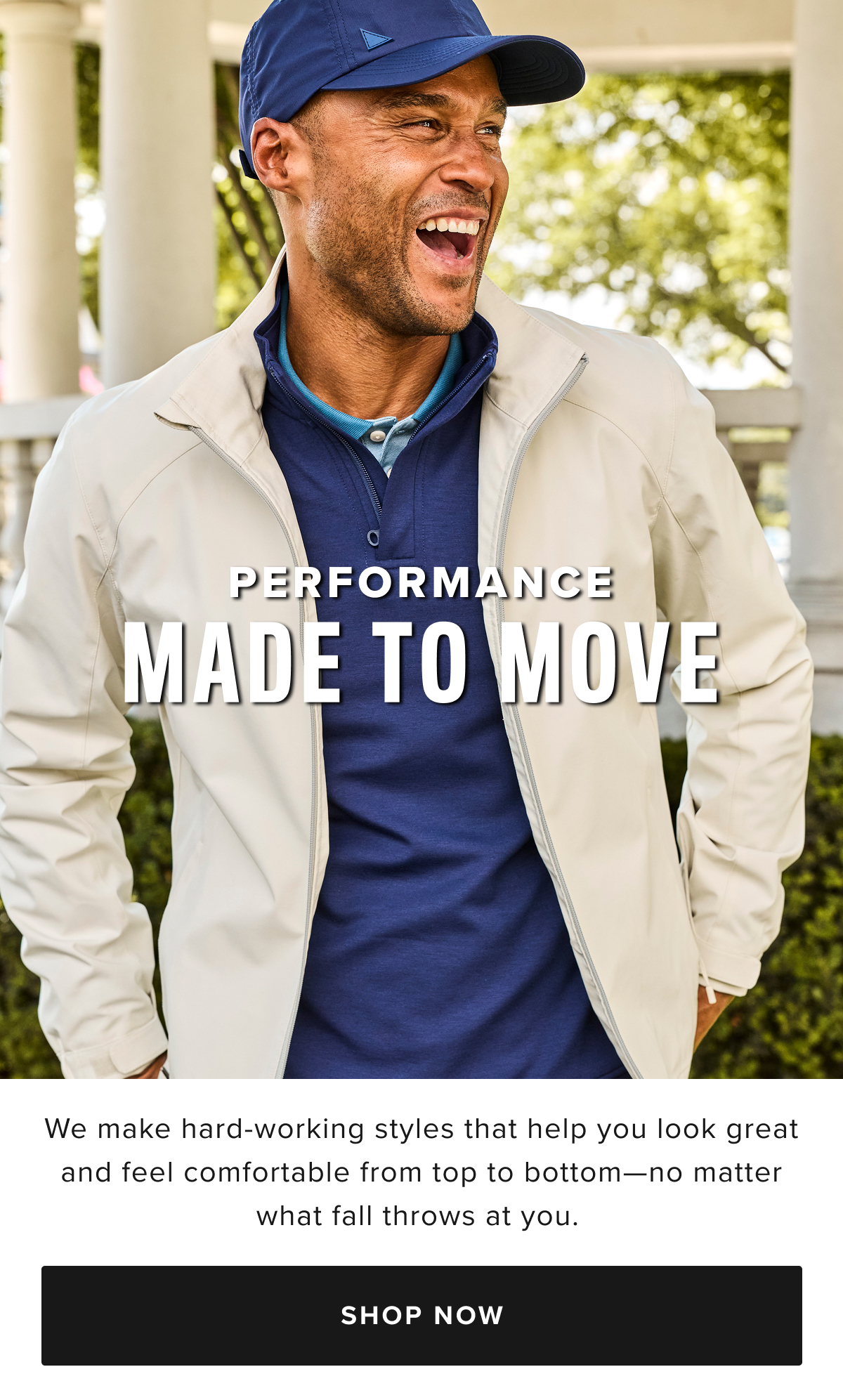 Upgrade your wardrobe with UNTUCKit’s Performance Collection, where comfort, style, and function meet. Designed with advanced moisture-wicking fabrics plus stretch technology, our Performance shirts, polos, tee shirts, and even hats offer the ideal combination of flexibility and breathability. Whether you're heading to the office, enjoying a round of golf, dressing for a night out, or attending a ball game, our Performance pieces keep you looking sharp and feeling great all day and all night. Upgrade your wardrobe with UNTUCKit’s Performance Collection, where comfort, style, and function meet. Designed with advanced moisture-wicking fabrics plus stretch technology, our Performance shirts, polos, tee shirts, and even hats offer the ideal combination of flexibility and breathability. Whether you're heading to the office, enjoying a round of golf, dressing for a night out, or attending a ball game, our Performance pieces keep you looking sharp and feeling great all day and all night.