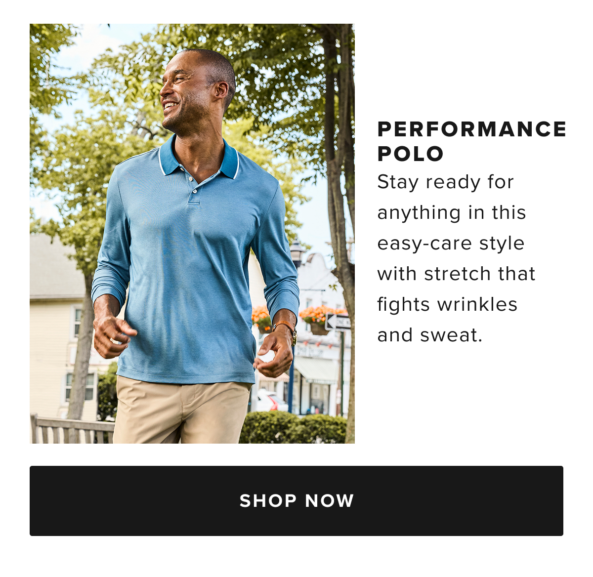 With their tailored fits, wrinkle-resistant design, and versatility, UNTUCKit’s Performance pieces transition seamlessly from the office to the golf course to a ball game, and beyond. Browse our selection online or visit your local UNTUCKit store to discover the perfect high-performance clothing for any occasion. With their tailored fits, wrinkle-resistant design, and versatility, UNTUCKit’s Performance pieces transition seamlessly from the office to the golf course to a ball game, and beyond. Browse our selection online or visit your local UNTUCKit store to discover the perfect high-performance clothing for any occasion.