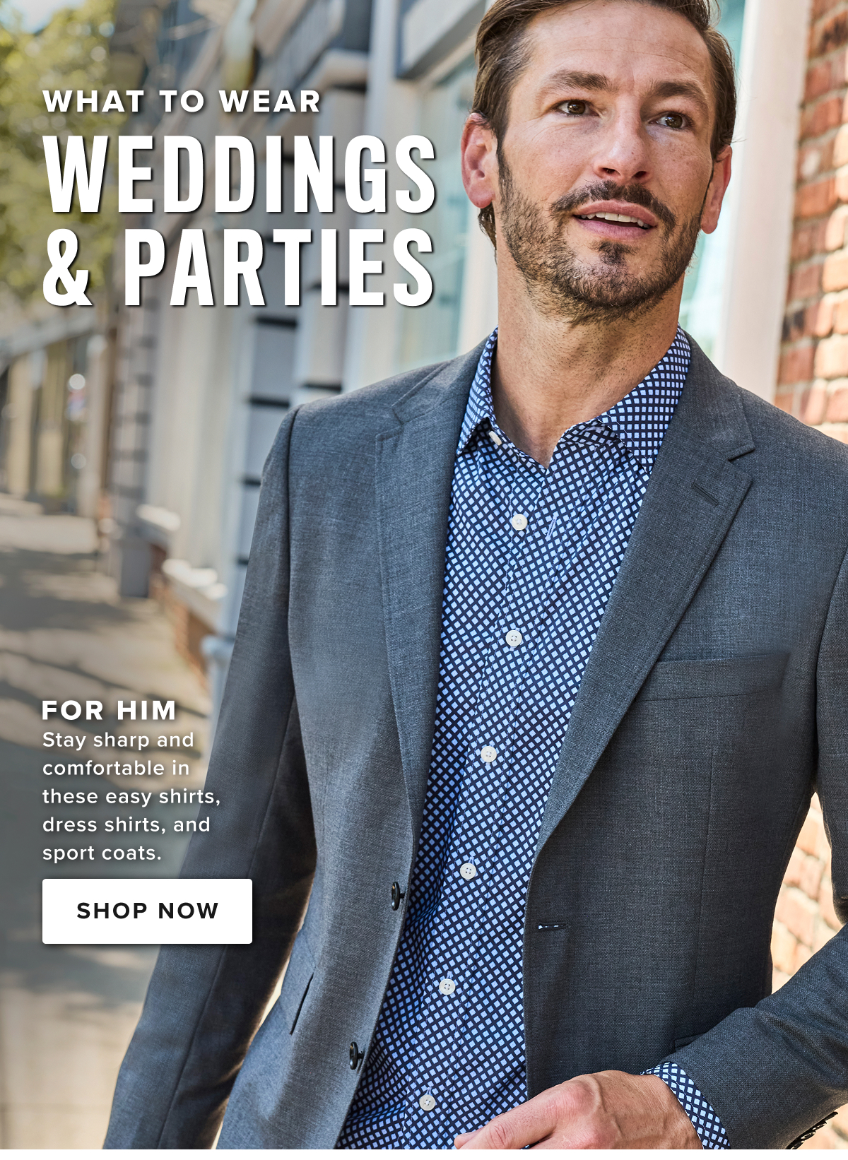 For Big Events: Discover the best men's sport coats and blazer jackets to complement your formal look this season. Our selection of dress shirts that can be tucked in and linen shirts for men will keep you stylish and comfortable as you celebrate. For Big Events: Discover the best men's sport coats and blazer jackets to complement your formal look this season. Our selection of dress shirts that can be tucked in and linen shirts for men will keep you stylish and comfortable as you celebrate.
