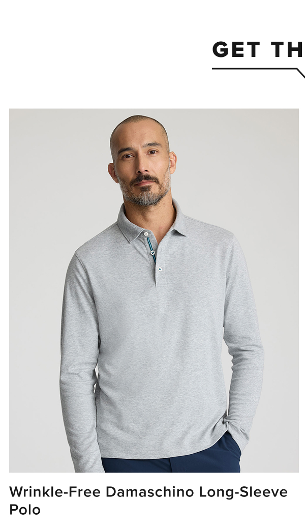 Who says you can’t wear polos year-round? This Wrinkle-Free polo has long sleeves—just the thing for cold weather. The 100% SUPIMA® cotton fabric is treated to resist wrinkles and come out of the dryer ready to wear. And like all of our shirts, it has the perfect untucked length. The ribbed collar and tri-color placket details add flair to your cool-weather look. Who says you can’t wear polos year-round? This Wrinkle-Free polo has long sleeves—just the thing for cold weather. The 100% SUPIMA® cotton fabric is treated to resist wrinkles and come out of the dryer ready to wear. And like all of our shirts, it has the perfect untucked length. The ribbed collar and tri-color placket details add flair to your cool-weather look.