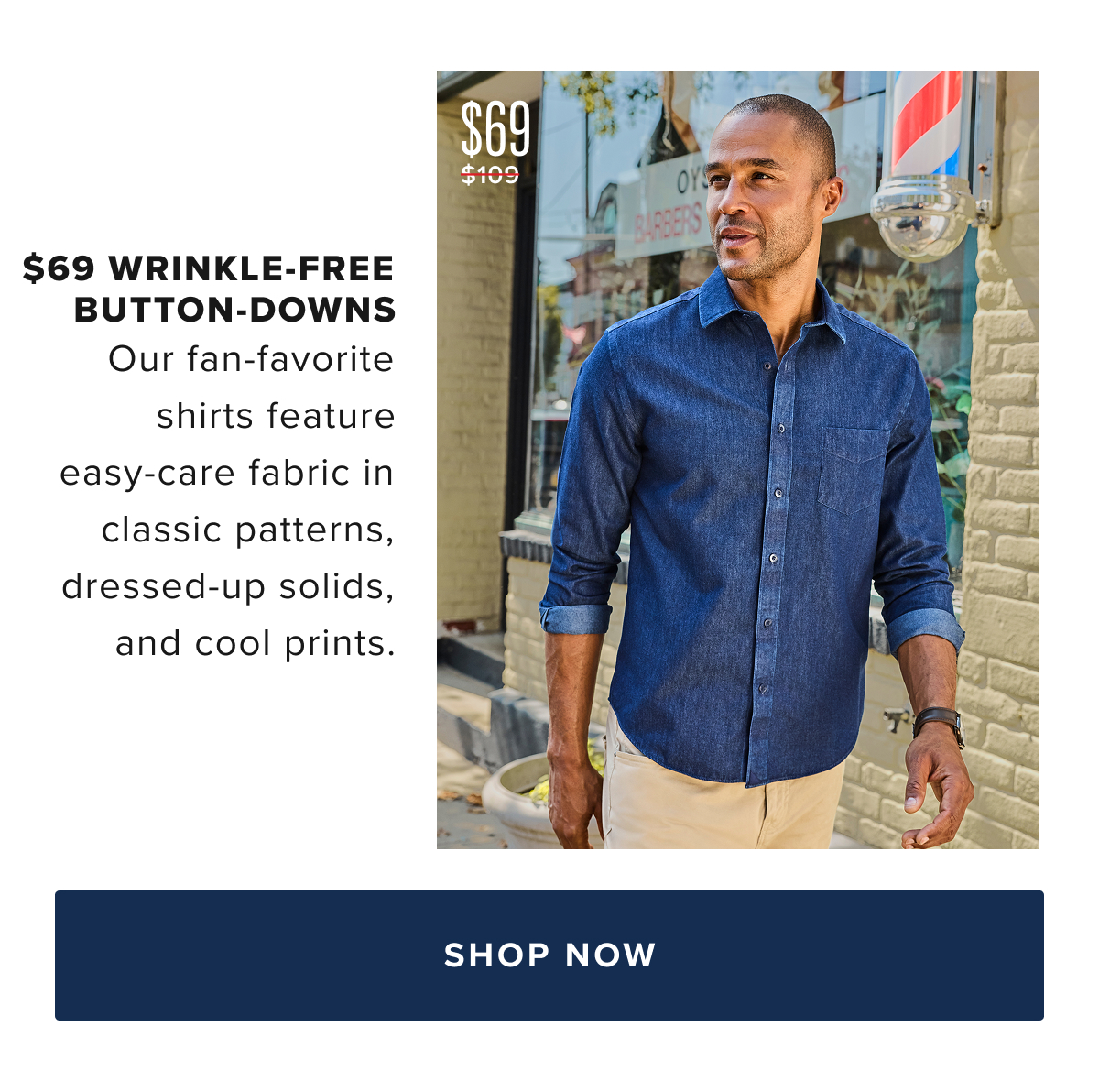 The UNTUCKit Wrinkle-Free shirts are not just easy to care for—they’re designed to keep you looking fresh and put-together, no matter where the day takes you. With our wrinkle-free technology, these shirts stay smooth, even after long hours of wear or packing in your suitcase. Our collection offers both timeless and contemporary designs, with a variety of colors and patterns to suit your personal style.