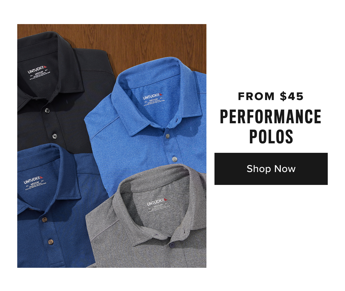 Shop Now- Performance Polos