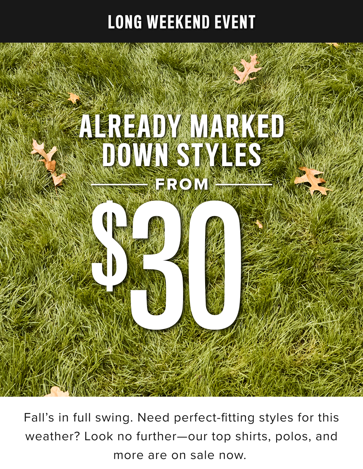 Already Marked Down Styles From $30