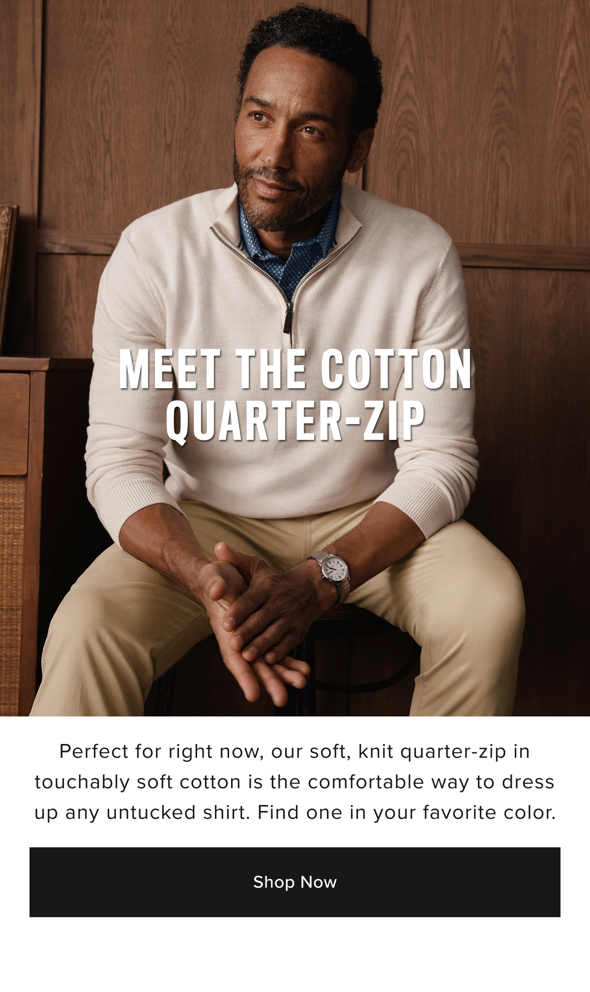 Meet the Cotton Quarter-Zip Meet the Cotton Quarter-Zip