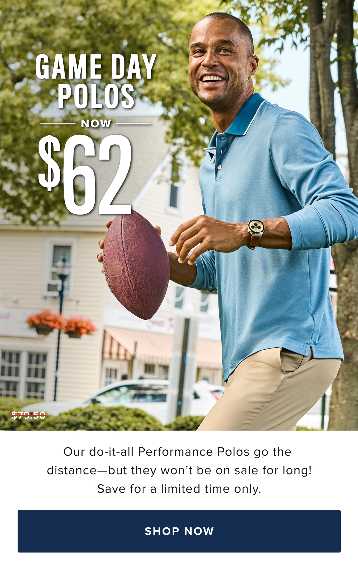 Game Day Polos Now $62 Game Day Polos Now $62
