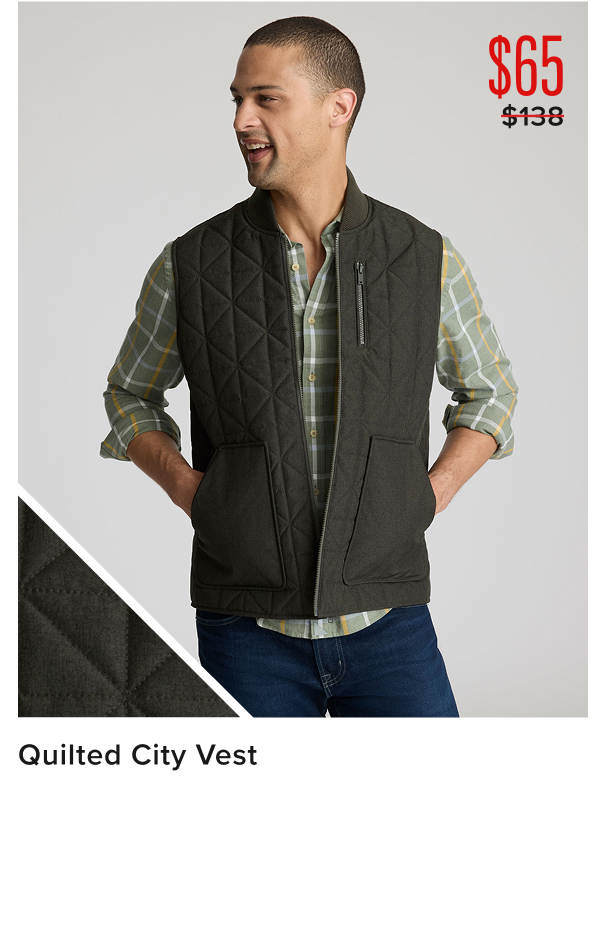 $69 Quilted City Vest