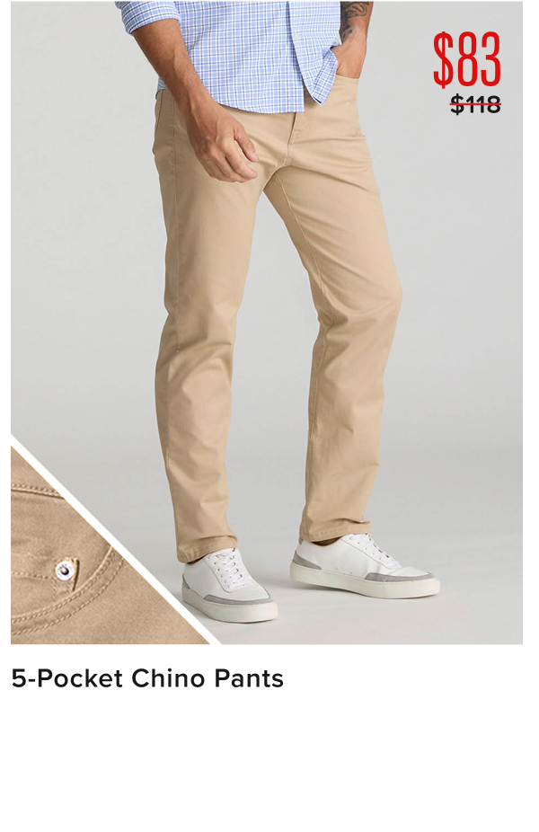 $89 5-Pocket Chino Pants