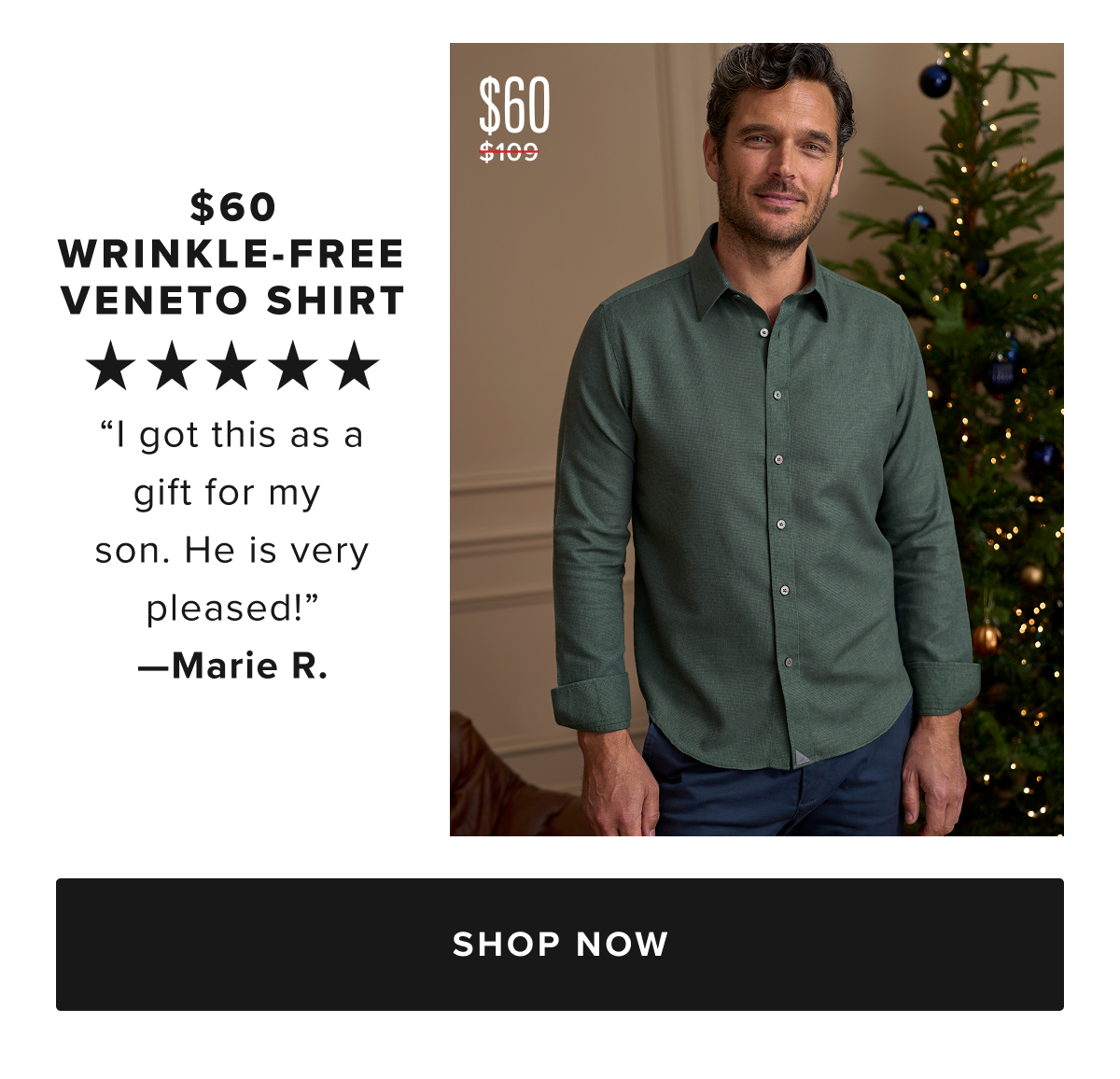 $64 Wrinkle-Free Veneto Shirt