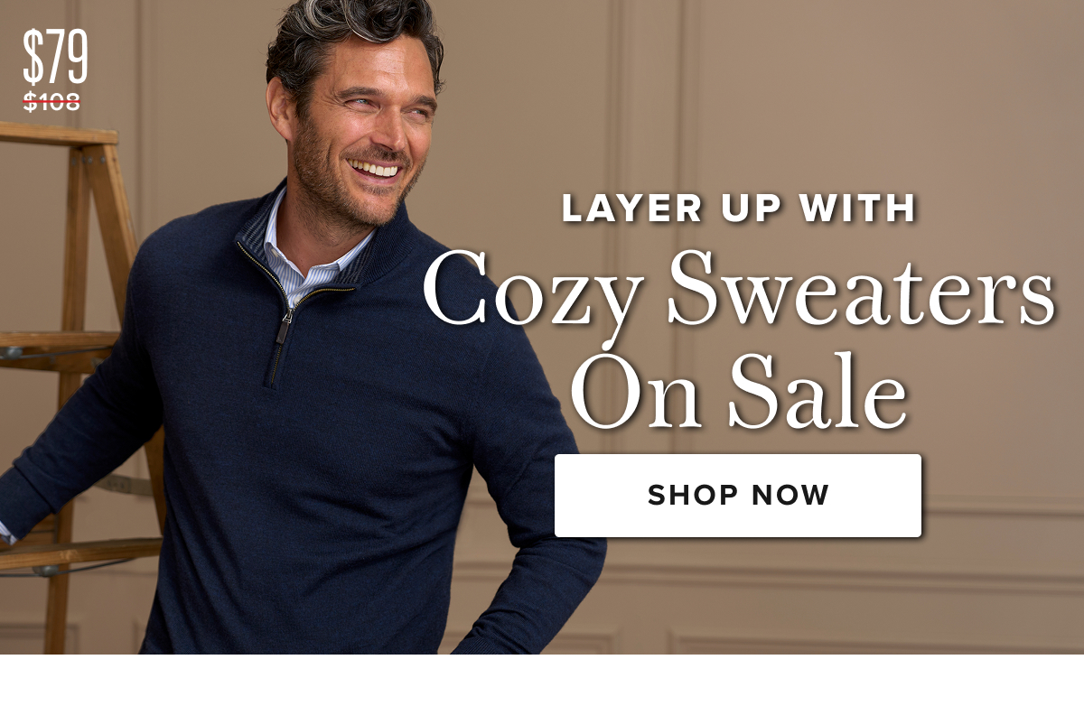 Layer Up with Cozy Sweaters on Sale