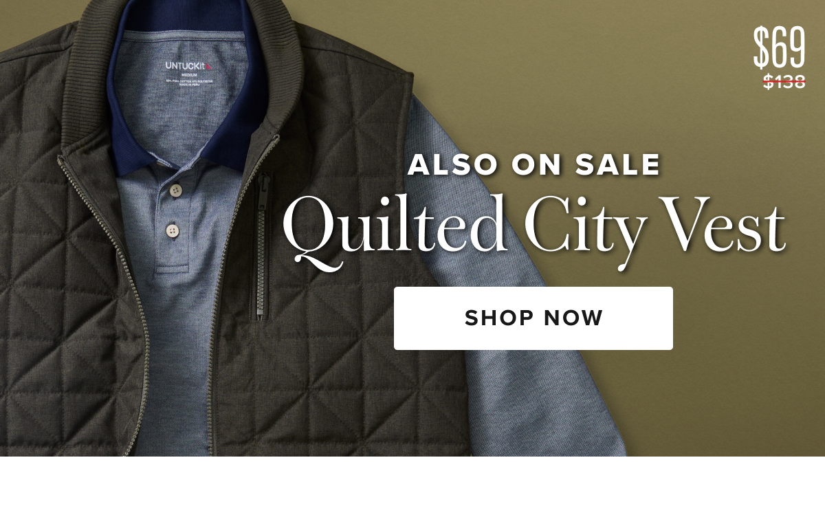 Also on Sale: $69 Quilted City Vest