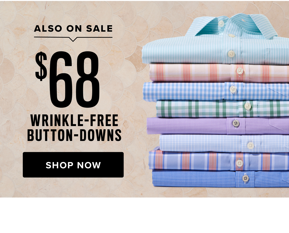 35% off UNTUCKit's Wrinkle-Free styles is going on now! Grab the fan favorite Wrinkle-Free Kelly Shirt now for only $68