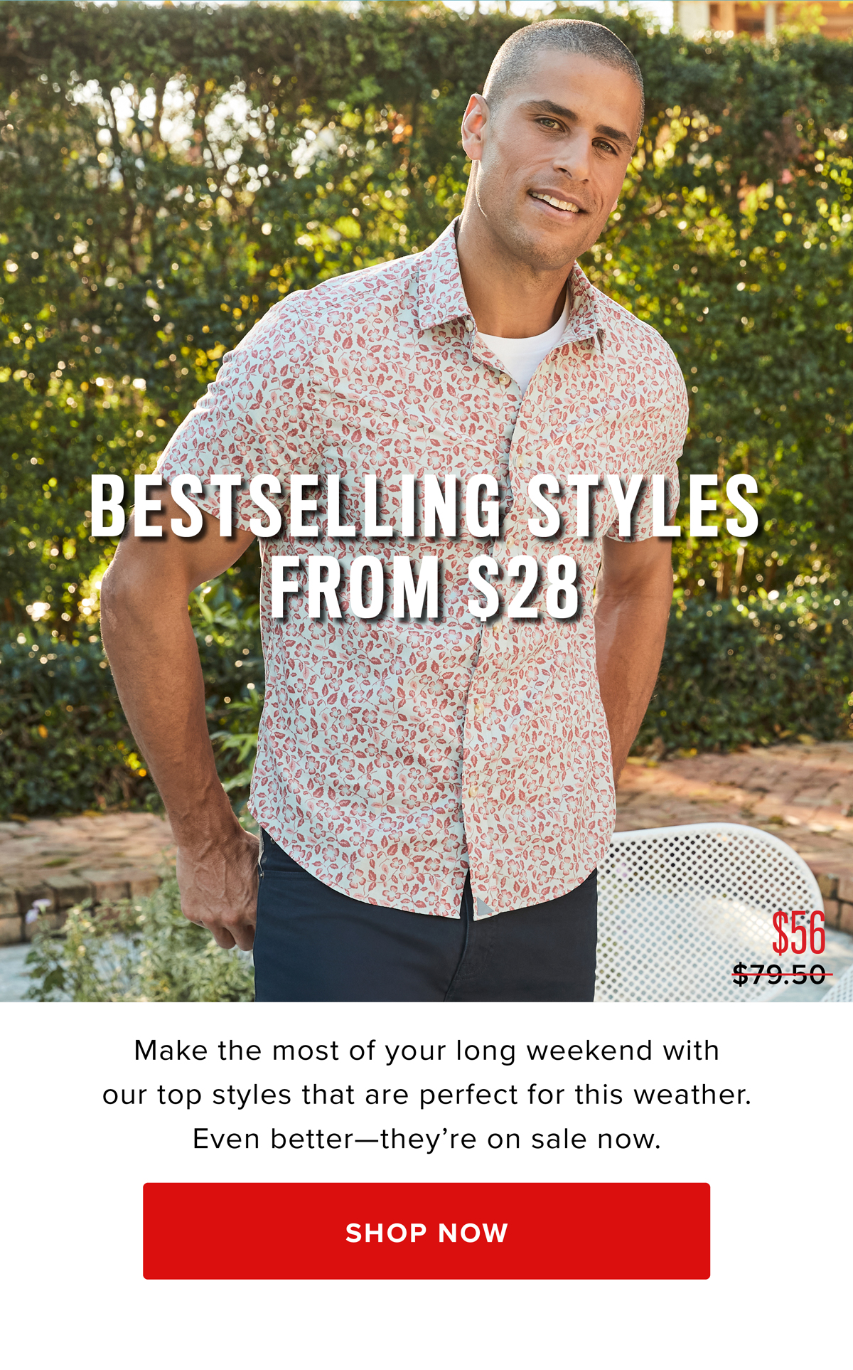 UNTUCKit summer styles are 30% off now! Shop UNTUCKit bestselling styles from $28!