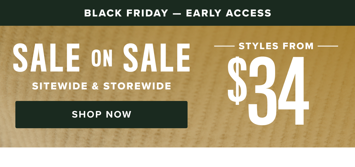 Sale on Sale: Styles From $34