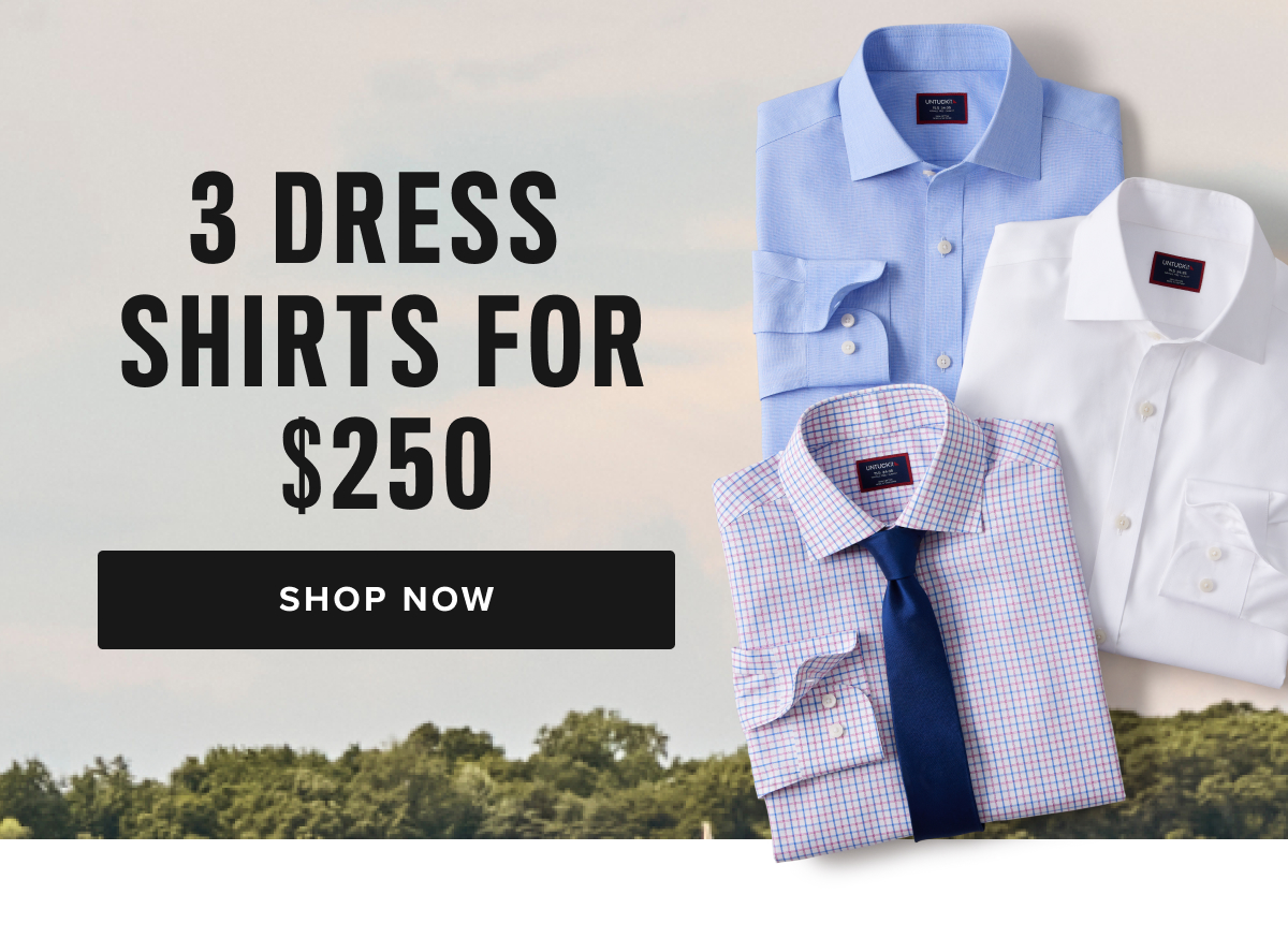 The truth is you can’t go everywhere untucked. So, for when the occasion calls for it, we created this new dress shirt with the same fit you love, but extra length so you can tuck in when you need to. Designed by our fit experts, this elegant button-down is made from soft, 100% cotton fabric with our incredible Wrinkle-Free finish—perfect for a fall wedding or holiday party. It even has a dress-shirt collar that can support a tie. Just add one of our luxe sport coats and a pair of our flattering Classic Chino Pants to arrive looking like a million bucks. With all three classic shirts in your rotation, you’ll never have to worry about needing a sharp shirt in a flash.
