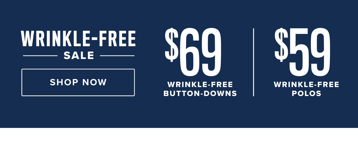 Say goodbye to ironing with UNTUCKit’s Wrinkle-Free Collection, designed for the man who values both style and convenience. Our wrinkle-free button-down shirts and polos are crafted to keep you looking sharp all day long, with fabrics that resist creasing and stay crisp throughout your busy schedule. Whether you’re working in the office, traveling, or enjoying a casual weekend, these shirts ensure you look polished without the hassle of an iron.  Our collection includes a range of long-sleeve and short-sleeve Wrinkle-Free shirts in a variety of styles, including classic button-downs, versatile polos, and more in modern fits. Made with premium, high-quality fabrics that are machine washable, these shirts offer the perfect blend of comfort, durability, and effortless style. Pair them with chino pants and a sport coat for a refined outfit that’s ready for any occasion.  The UNTUCKit Wrinkle-Free shirts are not just easy to care for—they’re designed to keep you looking fresh and put-together, no matter where the day takes you. With our wrinkle-free technology, these shirts stay smooth, even after long hours of wear or packing in your suitcase. Our collection offers both timeless and contemporary designs, with a variety of colors and patterns to suit your personal style.  Browse our bestselling Wrinkle-Free button-downs, polos, and shirts today, available online or at your local UNTUCKit store. Embrace the convenience of Wrinkle-Free fashion and enjoy looking your best with minimal effort.