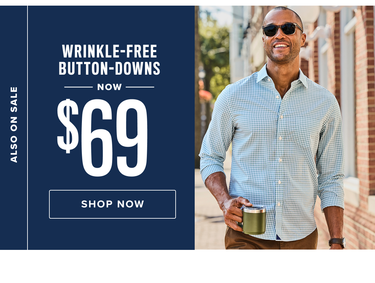 Wrinkle-Free Button-Downs Now $69