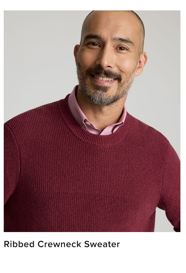 Ribbed Crewneck Sweater