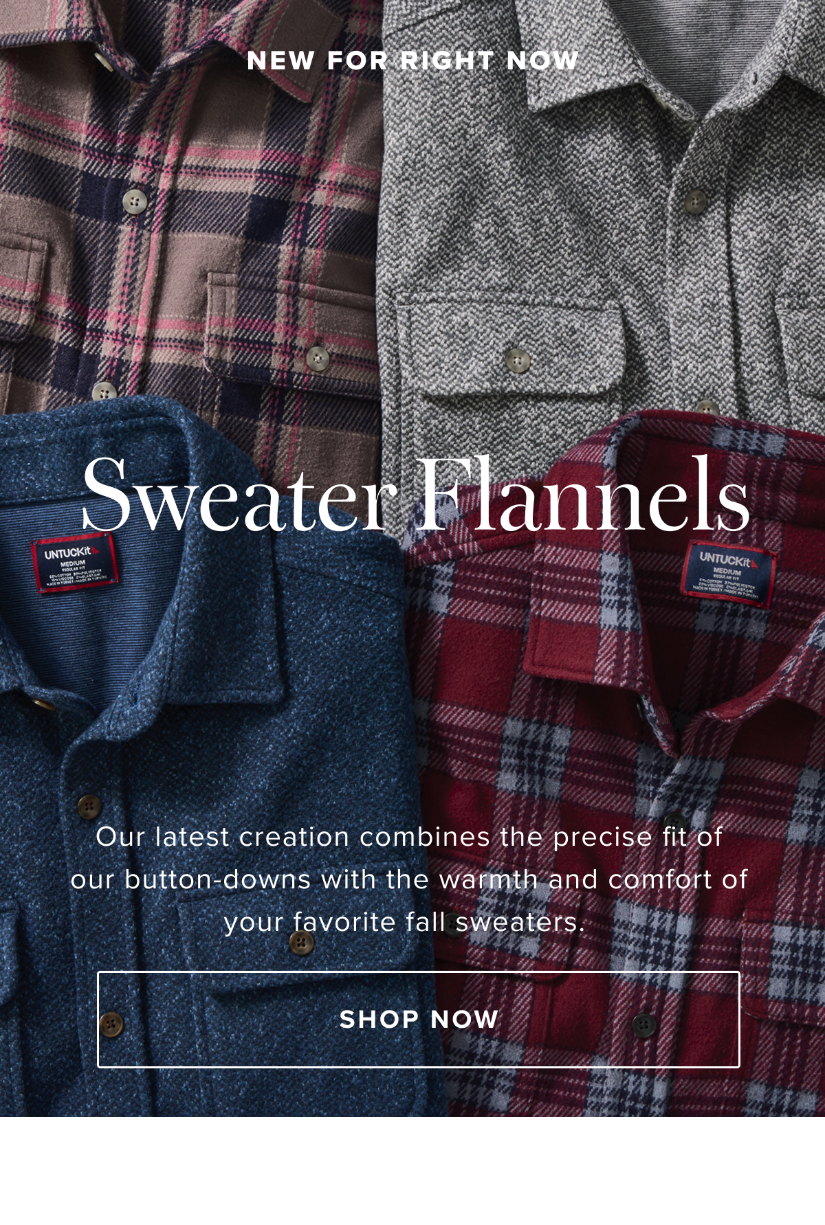 New For Right Now: Sweater Flannels