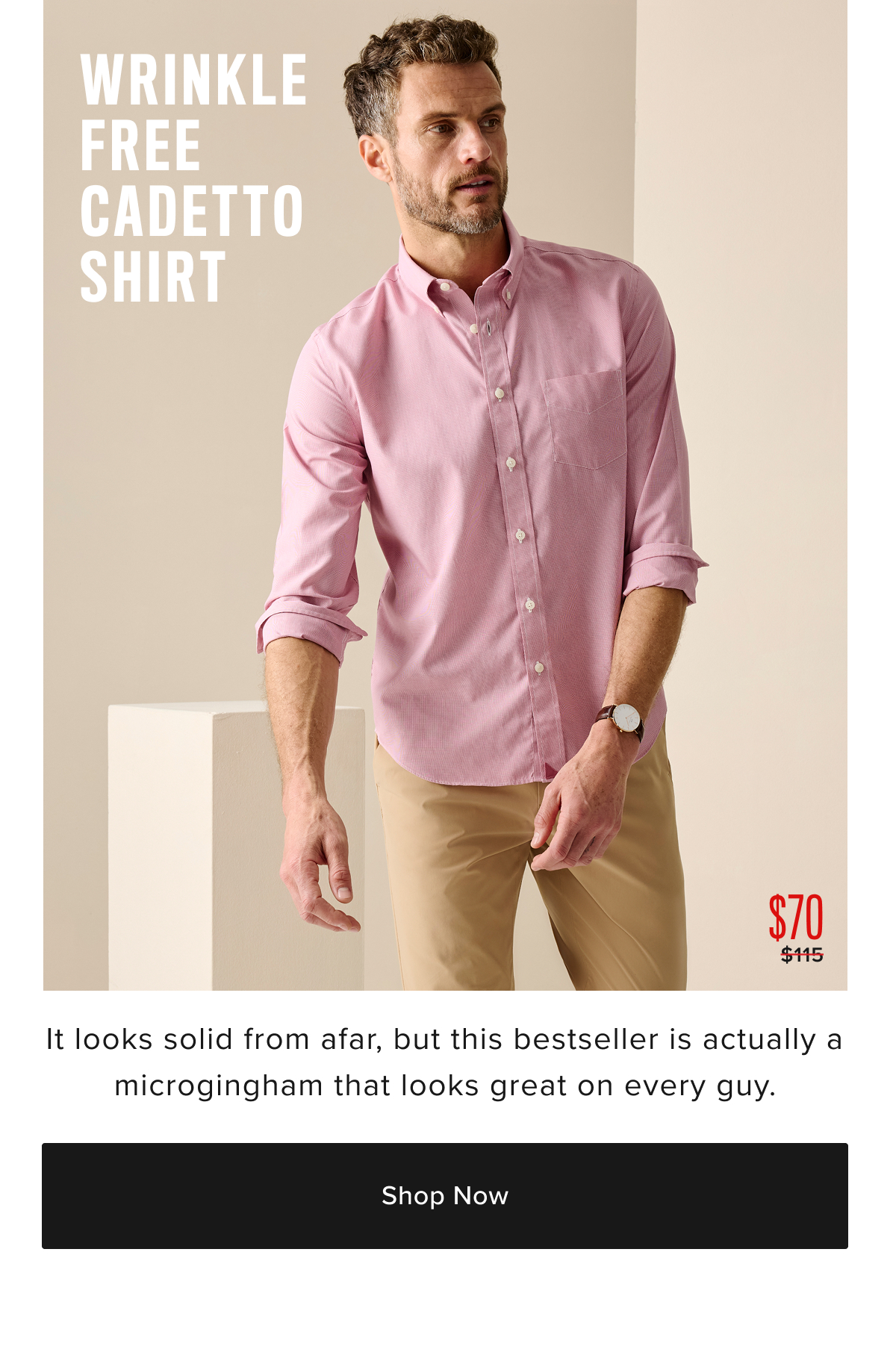 Wrinkle Free On Sale From $50 - Cadetto Shirt