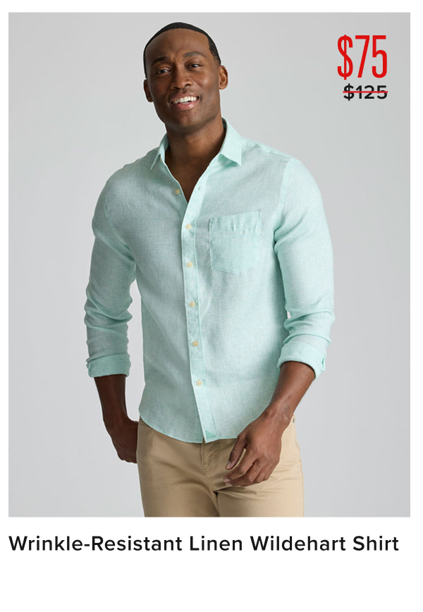 $75 Wrinkle-Resistant Linen Wildhart Shirt $75 Wrinkle-Resistant Linen Wildhart Shirt