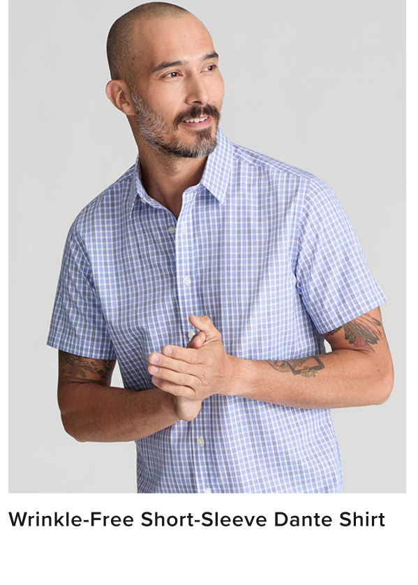 Wrinkle-Free Short-Sleeve Dante Shirt