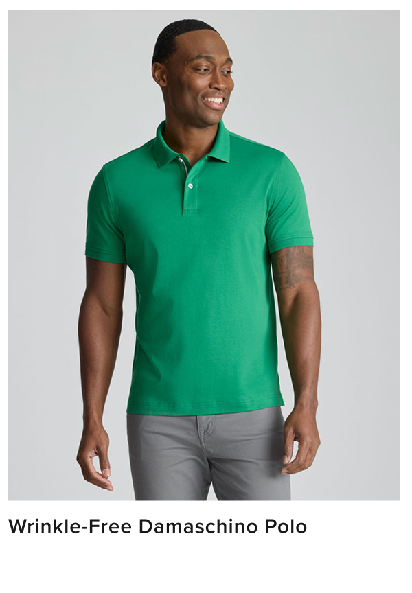 Wrinkle-Free Damaschino Polo