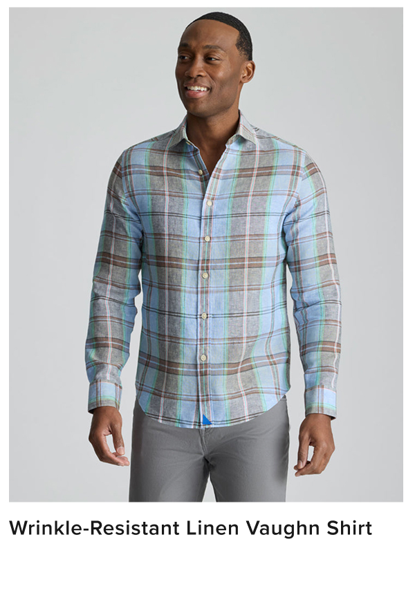 Wrinkle-Resistant Linen Vaughn Shirt